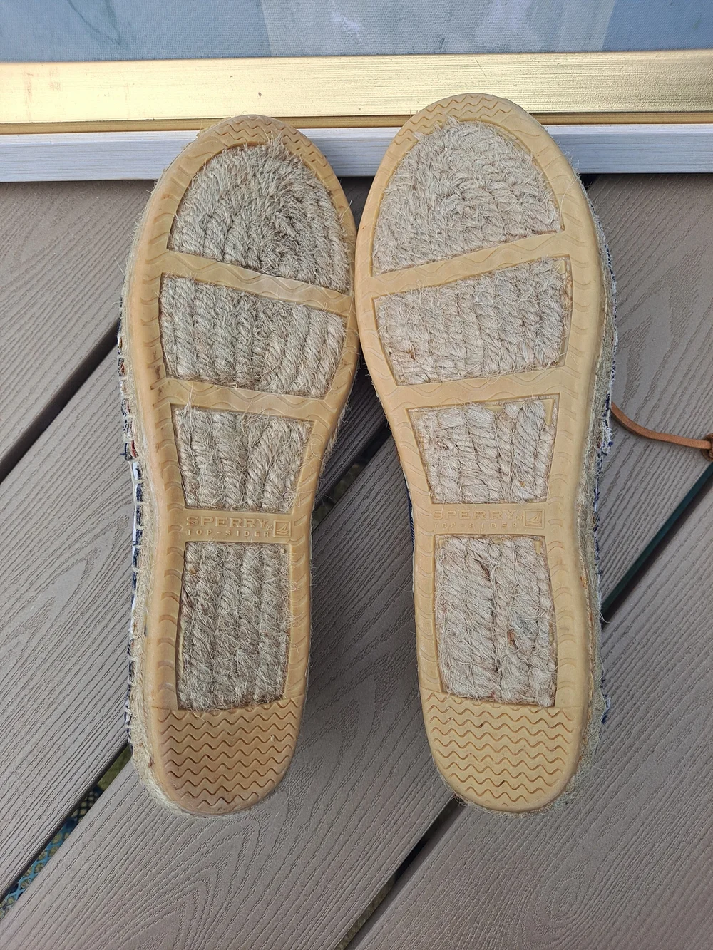 Sperry Topsider Breton Navy White Breton Stripe Espadrille Canvas Jute Boat Shoe